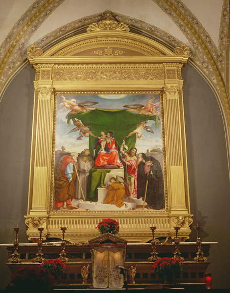 Detail of The Virgin and Child Enthroned with Saints, 1521 by Lorenzo Lotto
