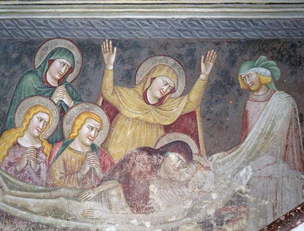 Detail of The Entombment of Christ by Ambrogio Bondone Giotto