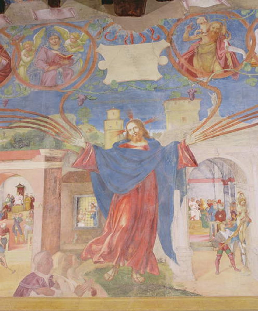 Detail of Detail from 'Christ-Vine and the Legend of Saint Barbara', 1524 by Lorenzo Lotto