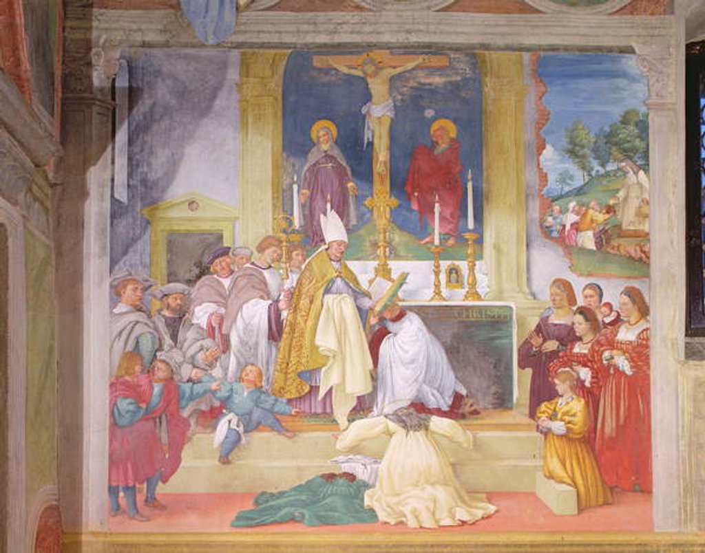 Detail of Clothing of Saint Brigida, 1524 by Lorenzo Lotto