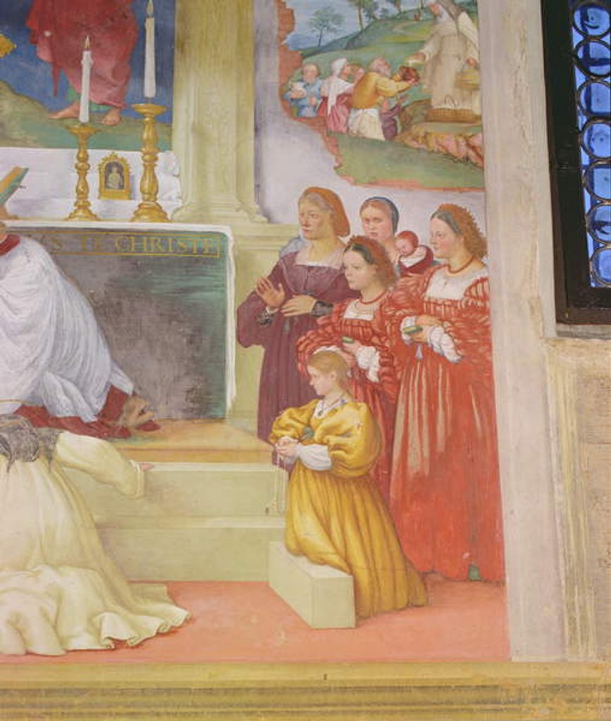 Detail of Detail from the 'Clothing of Santa Brigida', 1524 by Lorenzo Lotto