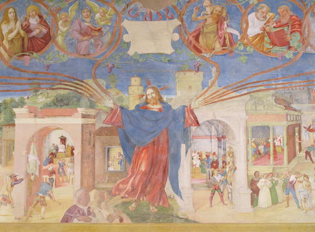 Detail of Detail from 'Christ-Vine and the Legend of Saint Barbara', 1524 by Lorenzo Lotto