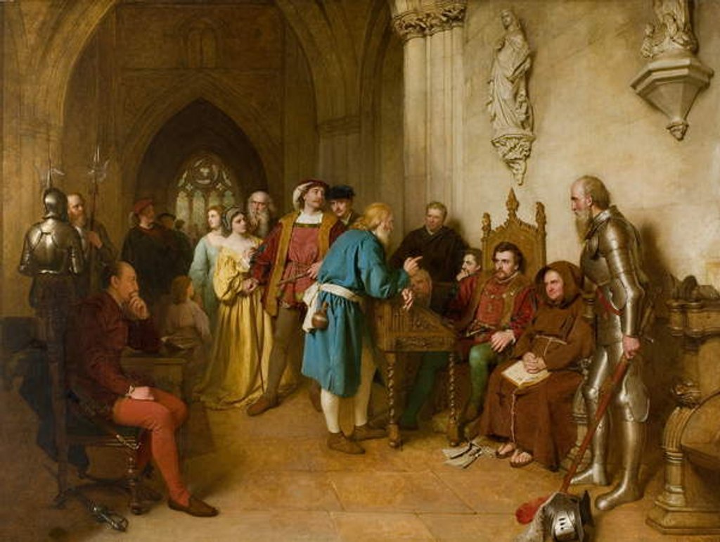 Detail of The Warning before Flodden, 1874 by John Faed