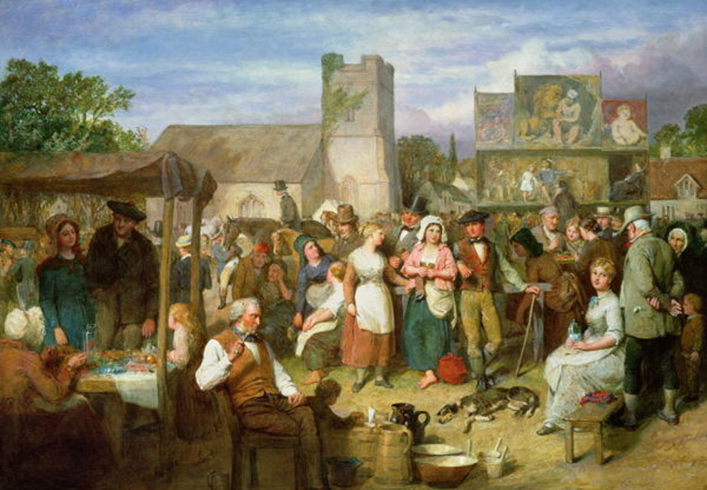 Detail of The Statute Fair, exh.1871 by John Faed