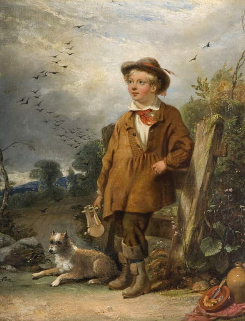 Detail of The Bird Scarer by William Knight Keeling