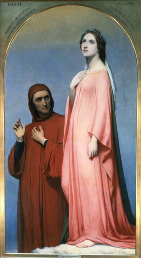 Detail of The Vision: Dante and Beatrice, 1846 by Ary Scheffer