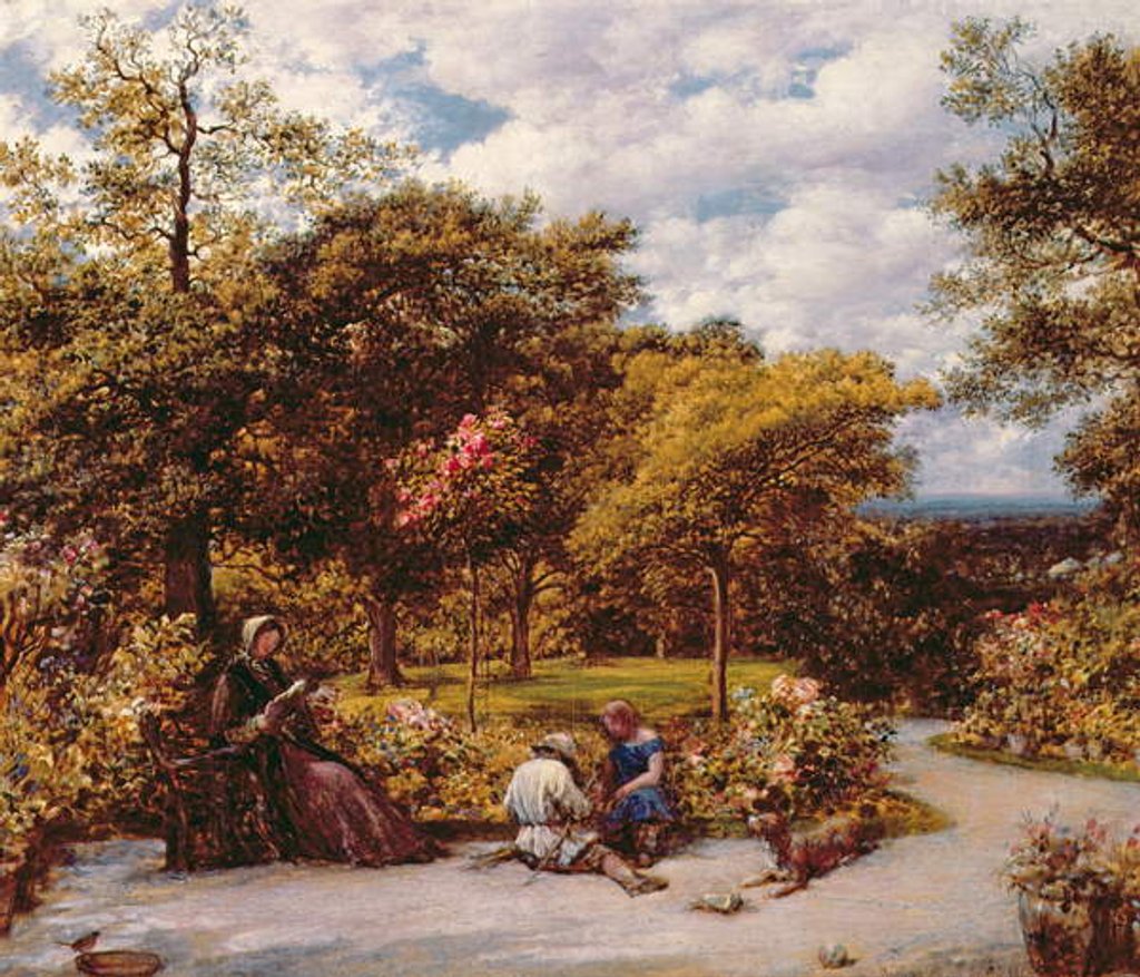 Detail of My Garden at Redhill, 1859 by John Linnell
