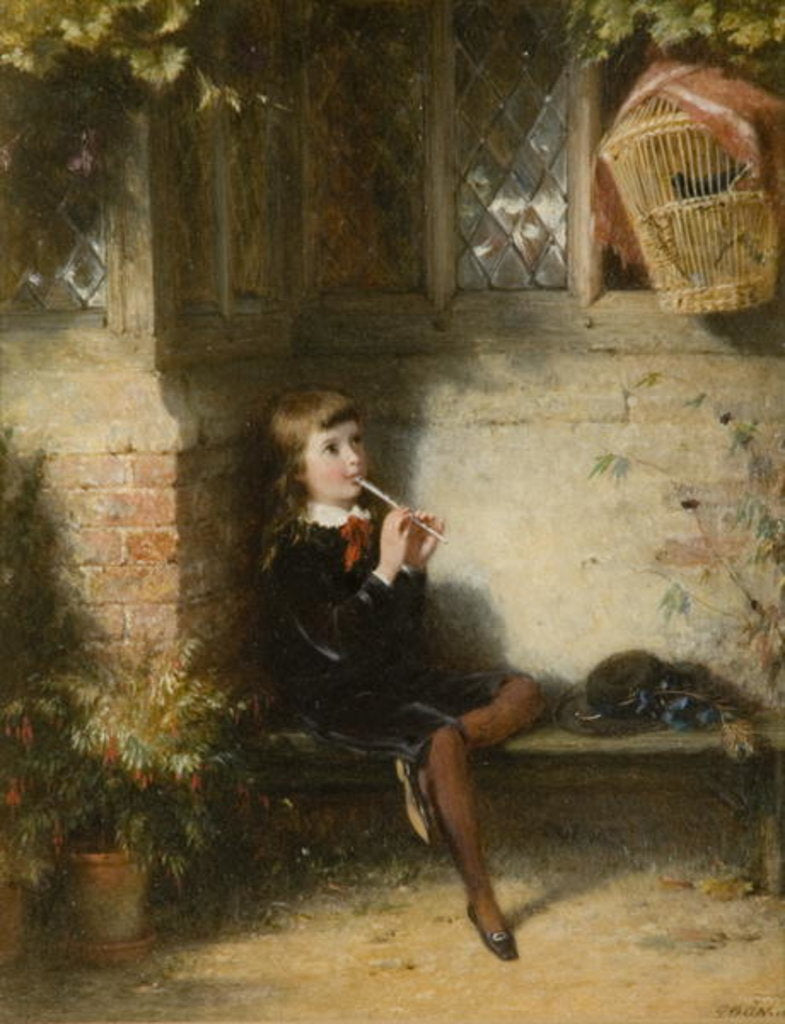 Detail of The Duet, 1886 by George Bernard O'Neill