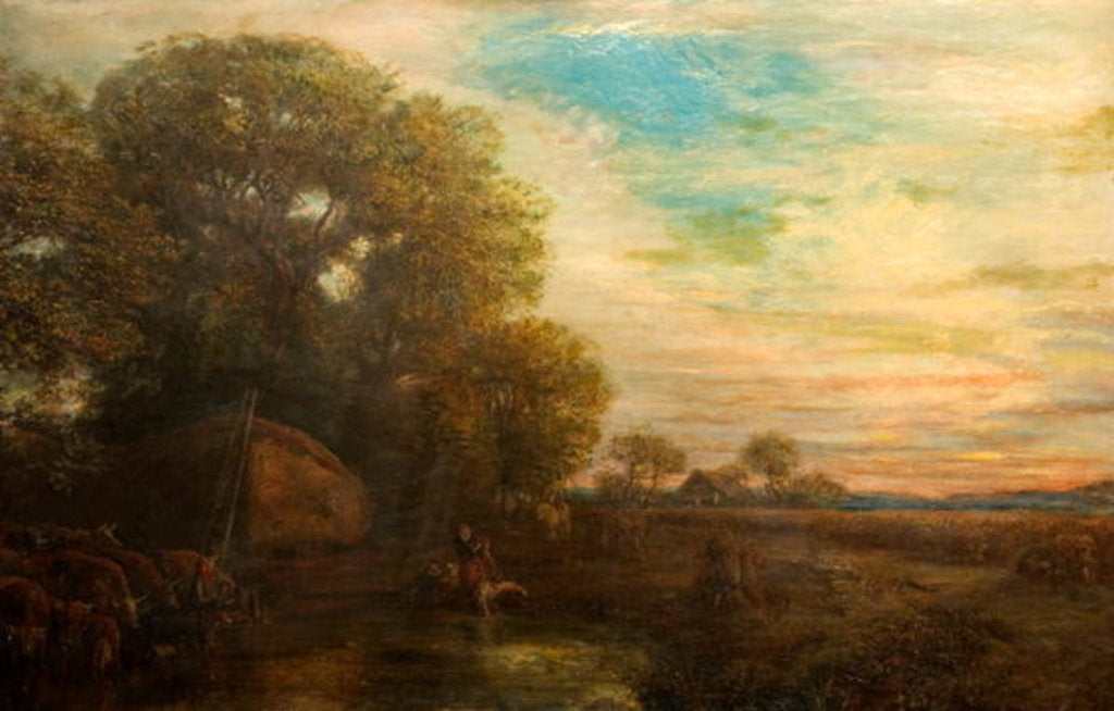 Detail of Autumn Evening, mid 19th century by Henry Mark Anthony