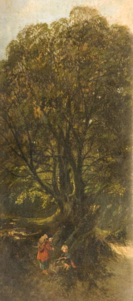 Detail of Landscape with Figures by Thomas Creswick