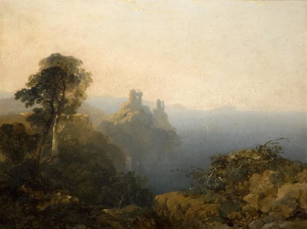 Detail of Black Castle, Wicklow, 1854 by Edmund John Niemann