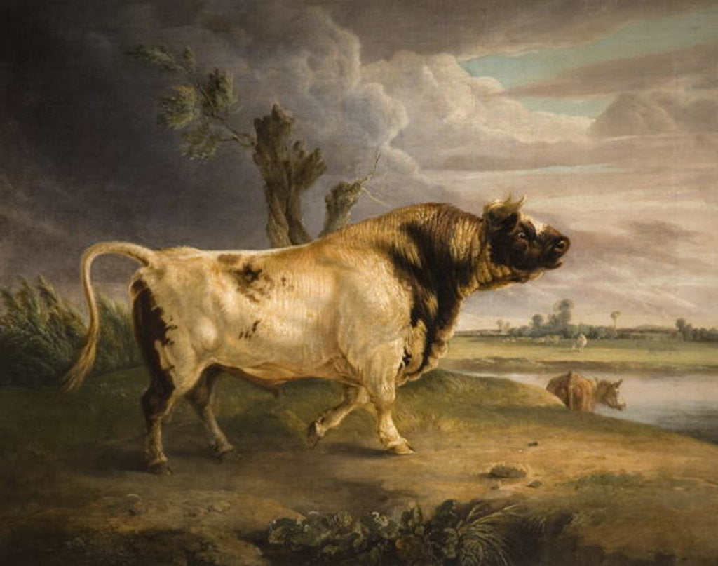 Detail of A Prize Bull by Edmund Bristow