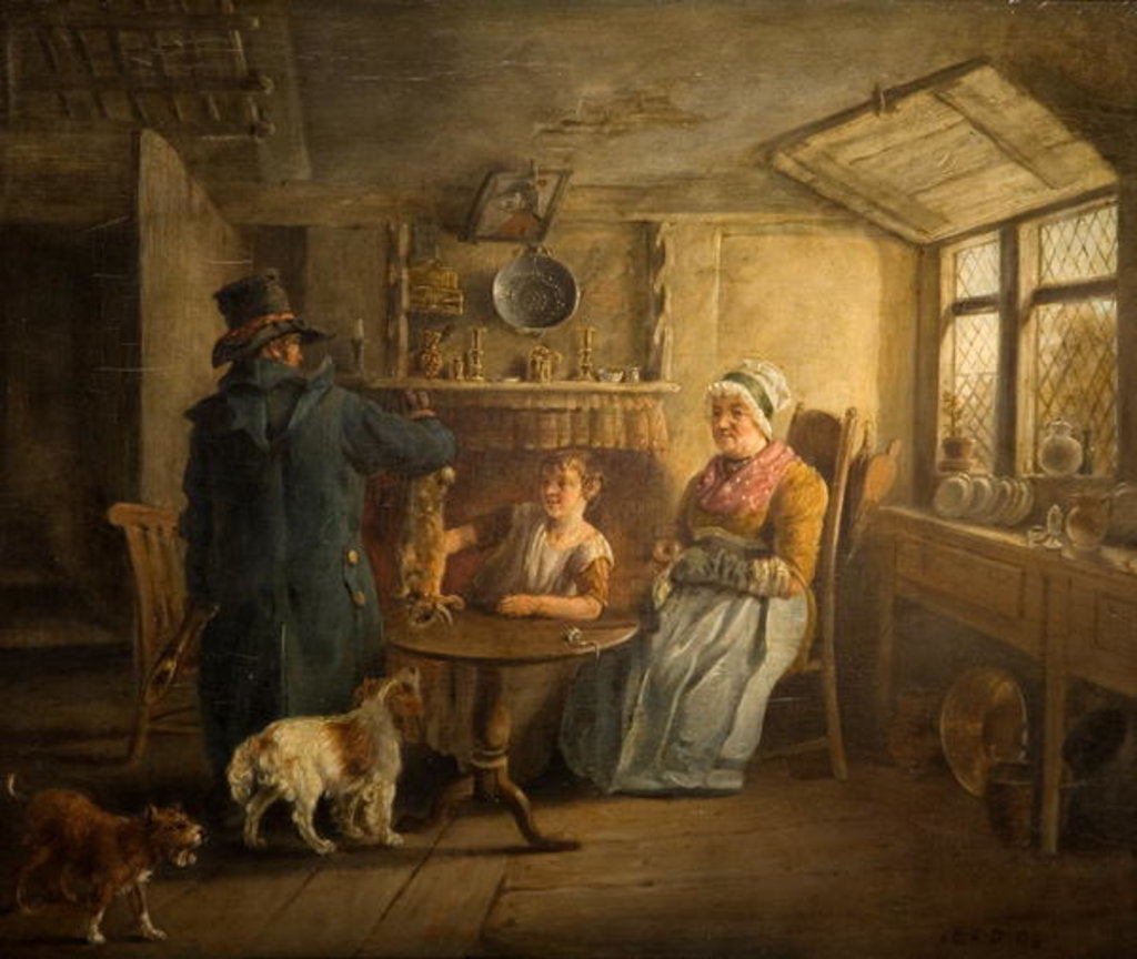 Detail of The Poacher's Return by Edward Bird