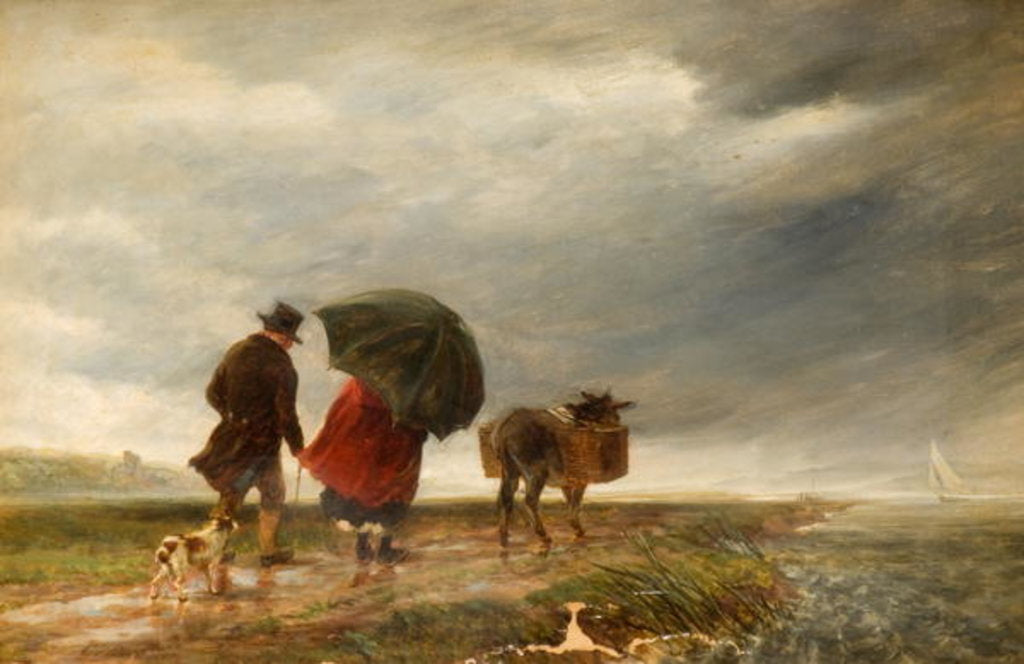 Detail of Going to the Ferry, Appledore, 1856 by Charles Thomas Burt