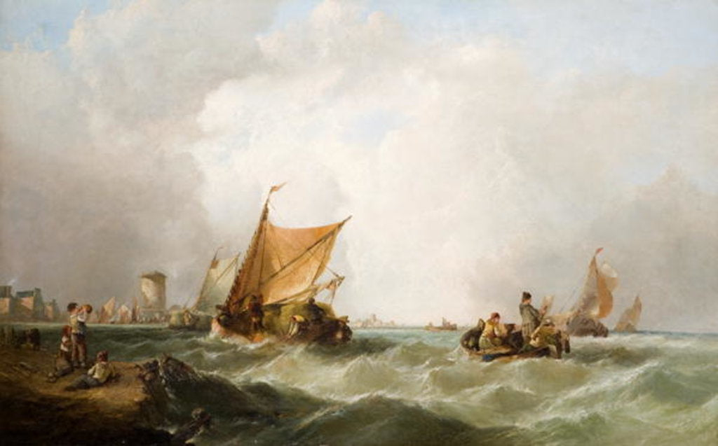 Detail of Coast of Holland by Alfred Montague