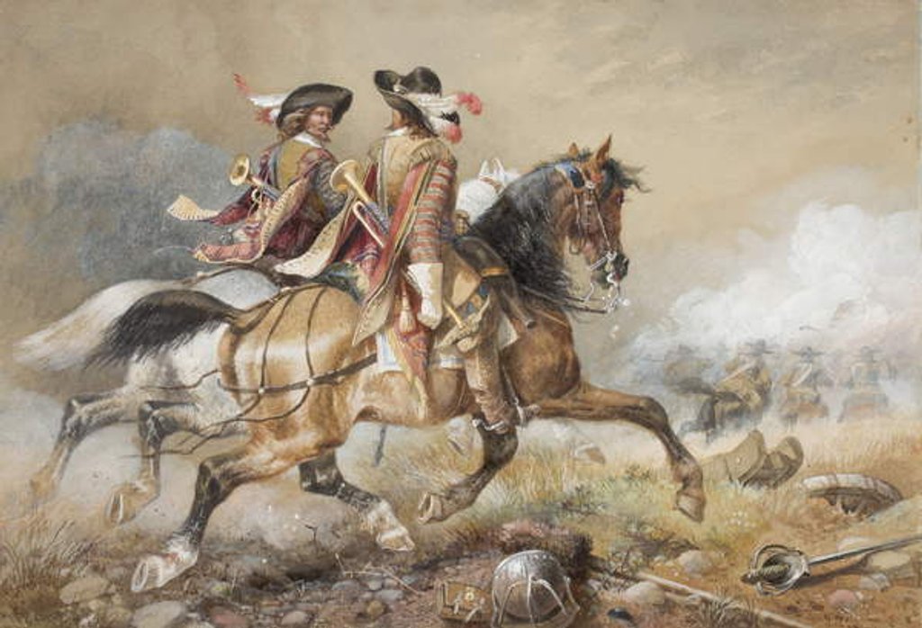 Detail of Two cavaliers by Richard Beavis