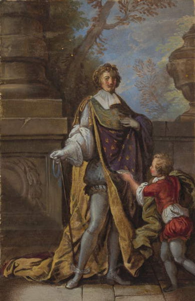 Detail of Louis XIII and a Page by French School