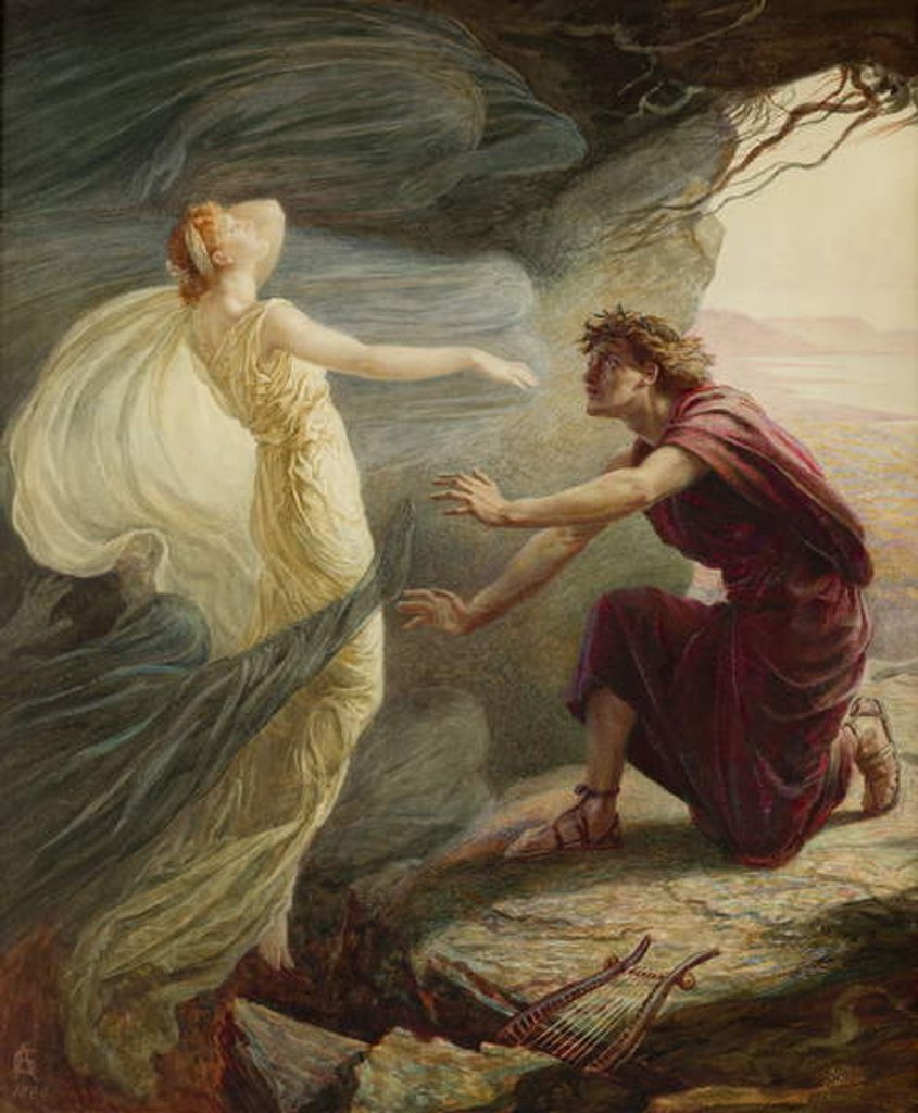 Detail of Orpheus and Euridice by Catharine Adelaide Sparkes