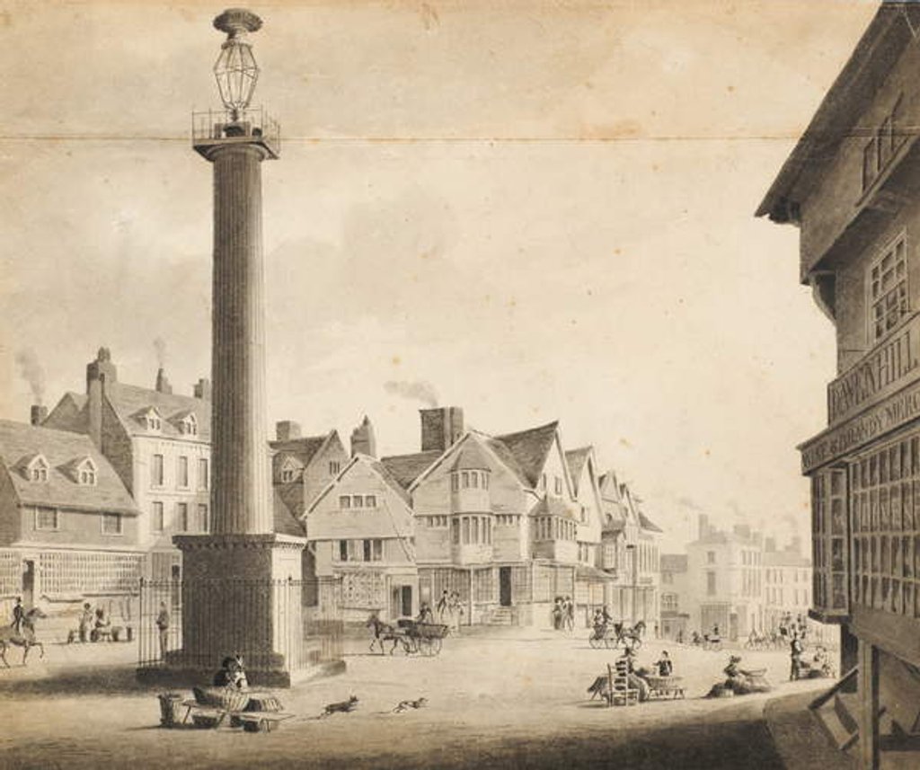 Detail of View of Queen's Square, 1817 by Robert Noyes