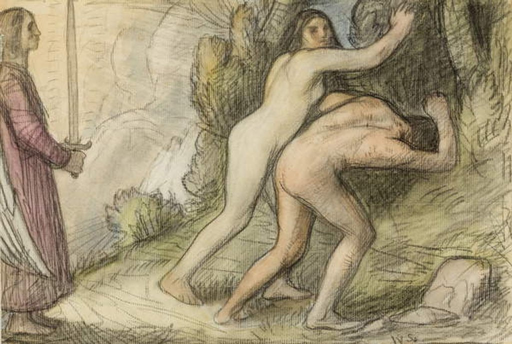 Detail of The Expulsion, 1901 by William Strang