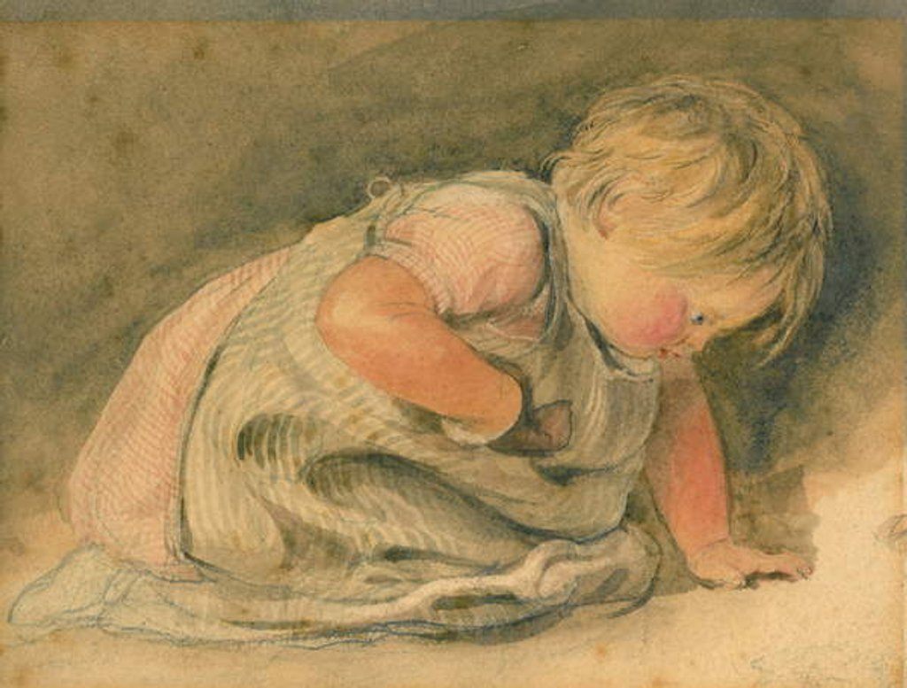 Detail of Curiosity, a Sketch by William Henry Hunt