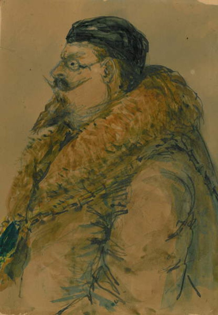 Detail of Portrait of Councillor F.E. Manby by Captain Stacey