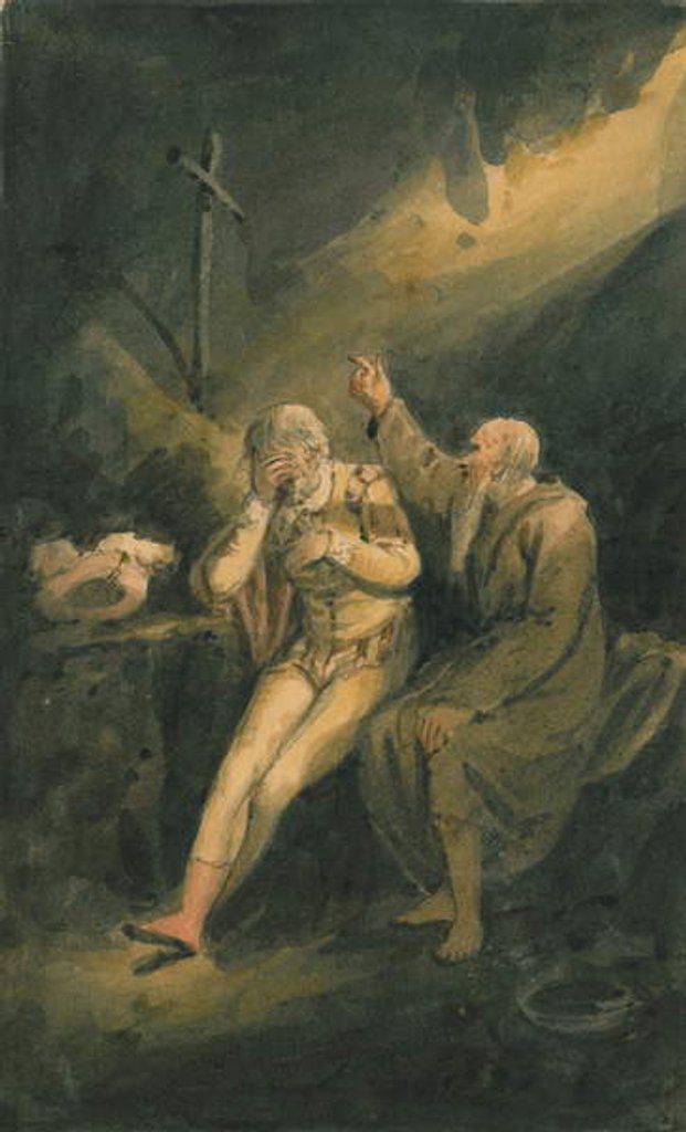 Detail of Scene from 'As You Like It', c.1798-1819 by Edward Bird