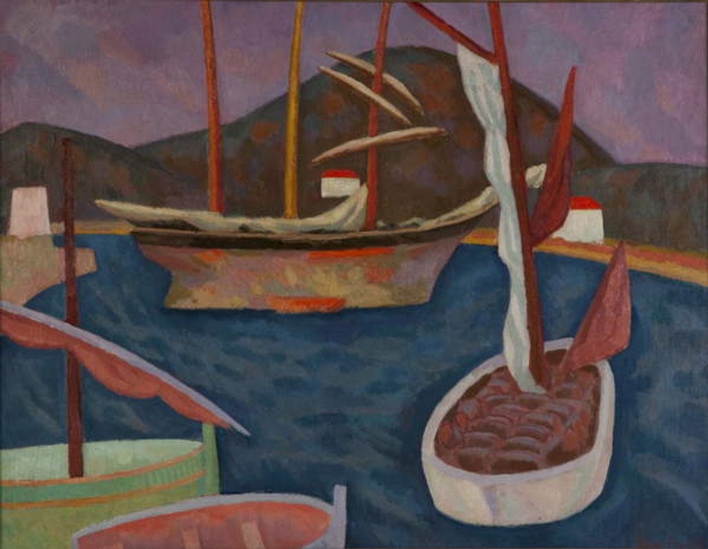 Detail of Boats in a Harbour 1915 by Roger Eliot Fry
