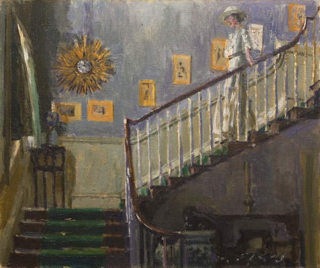 Detail of Ethel Sands Descending the Stairs at Newington by Walter Richard Sickert