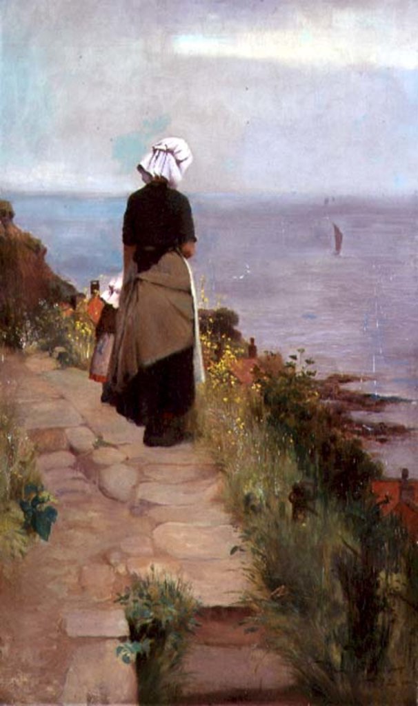 Detail of Dada's Comin', 1892 by Mark Senior