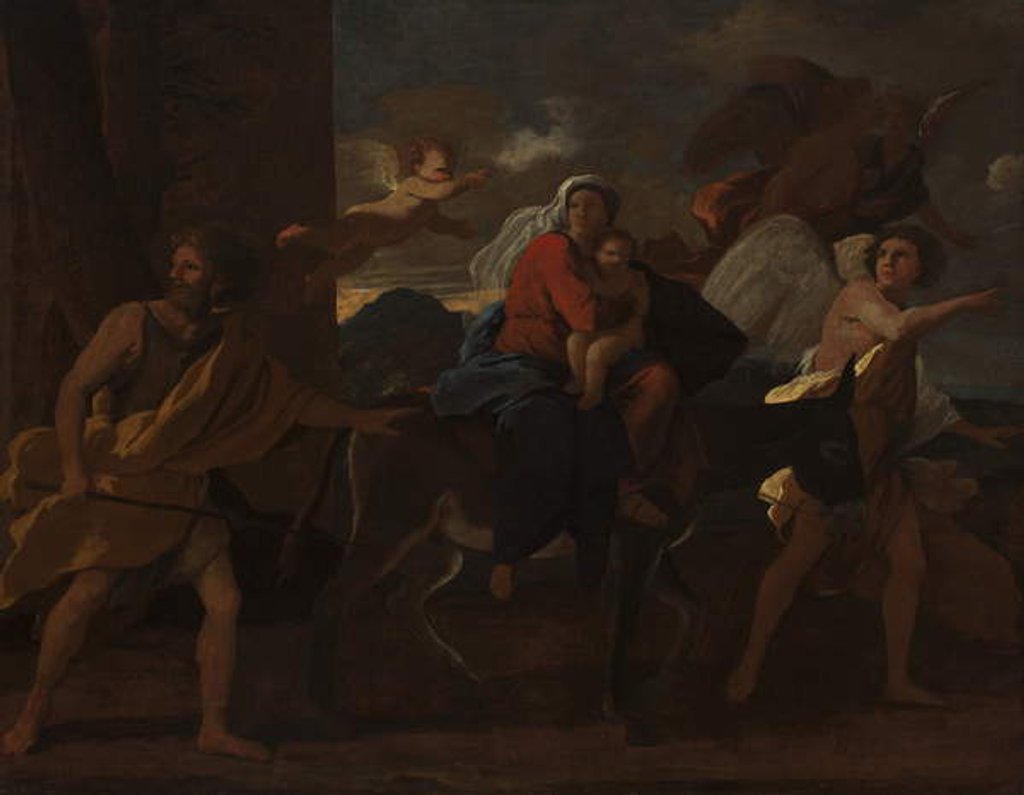 Detail of The Flight into Egypt, 1627-28 by Nicolas Poussin