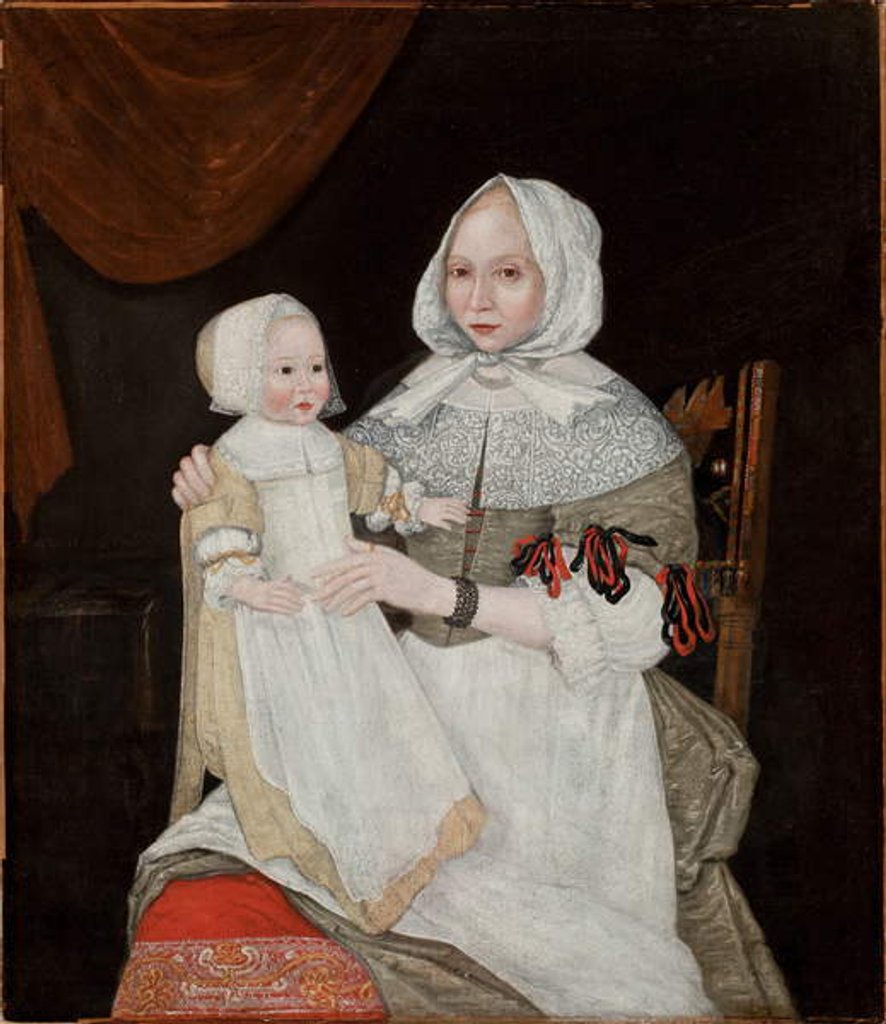 Detail of Mrs Elizabeth Freake and Baby Mary, c.1671-74 by American School