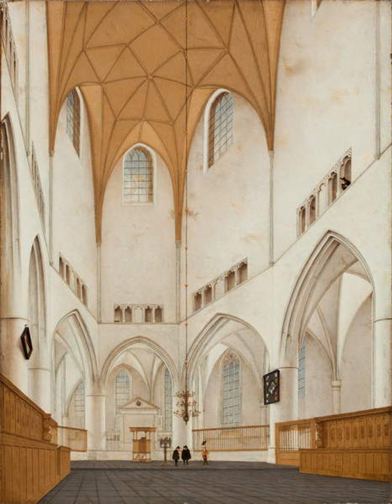 Detail of Interior of the Choir of St. Bavo's Church at Haarlem, 1660 by Pieter Jansz Saenredam
