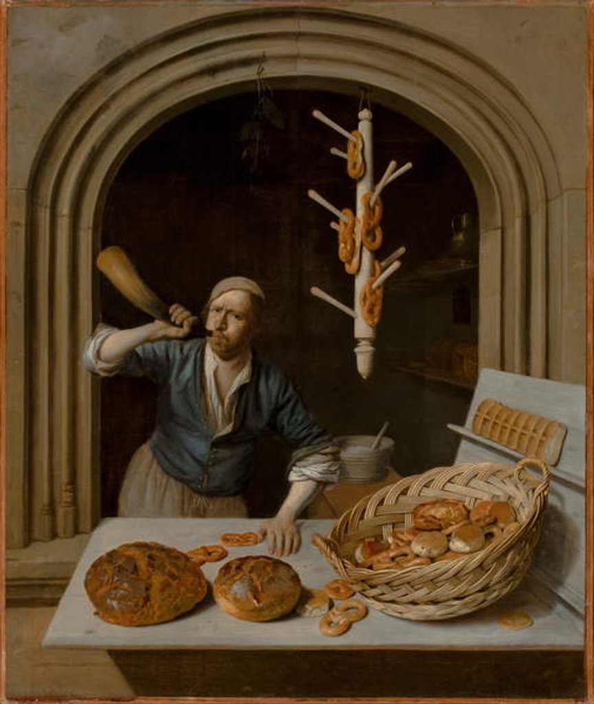 Detail of The Baker, c.1681 by Job Berckheyde