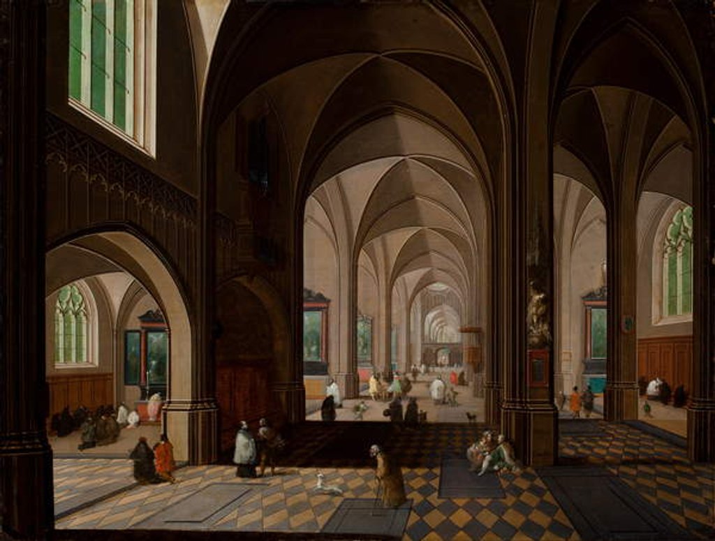 Detail of Church Interior by Pieter & Francken Frans Neeffs
