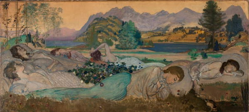 Detail of Sleep Lies Perfect in Them, 1908 by Arthur Bowen Davies