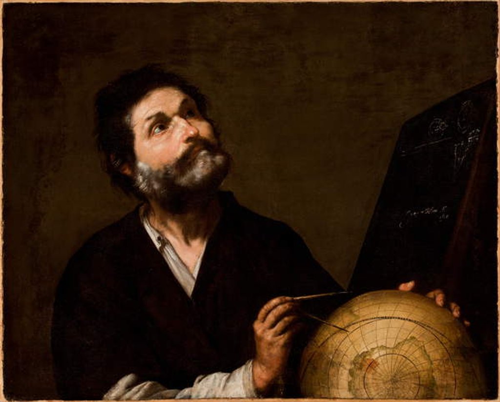 Detail of The Astronomer by Jusepe de Ribera
