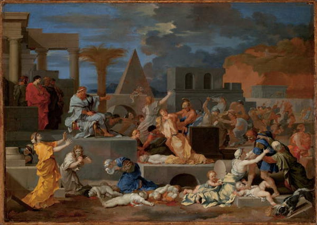 Detail of The Massacre of the Innocents by Sebastien Bourdon