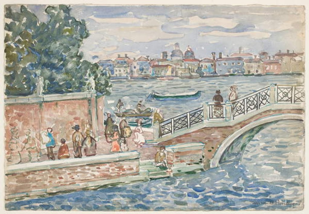 Detail of Venice by Maurice Brazil Prendergast