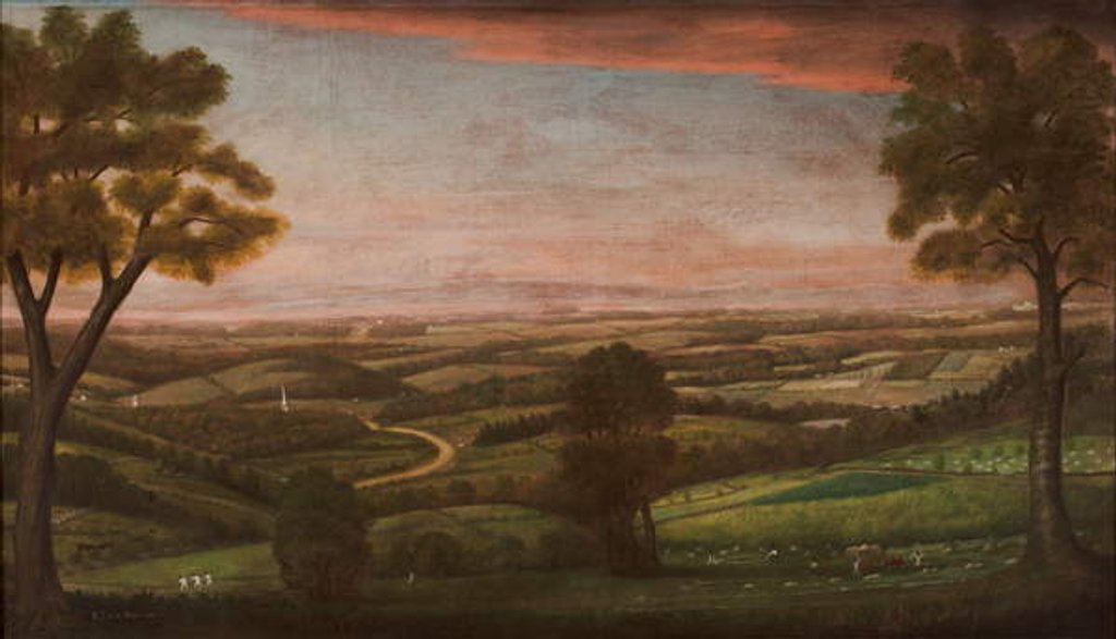 Detail of Looking East from Denny Hill, 1800 by Ralph Earl or Earle
