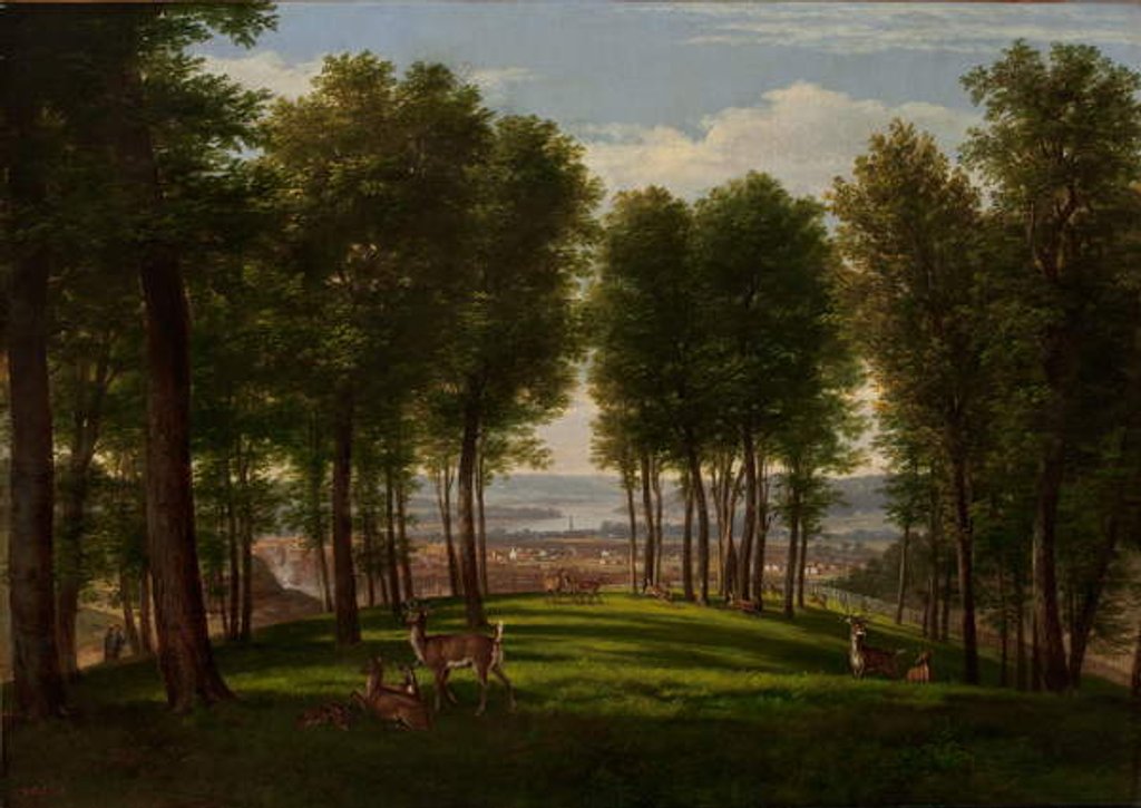 Detail of View of Cincinnati, Ohio by Thomas Worthington Whittredge