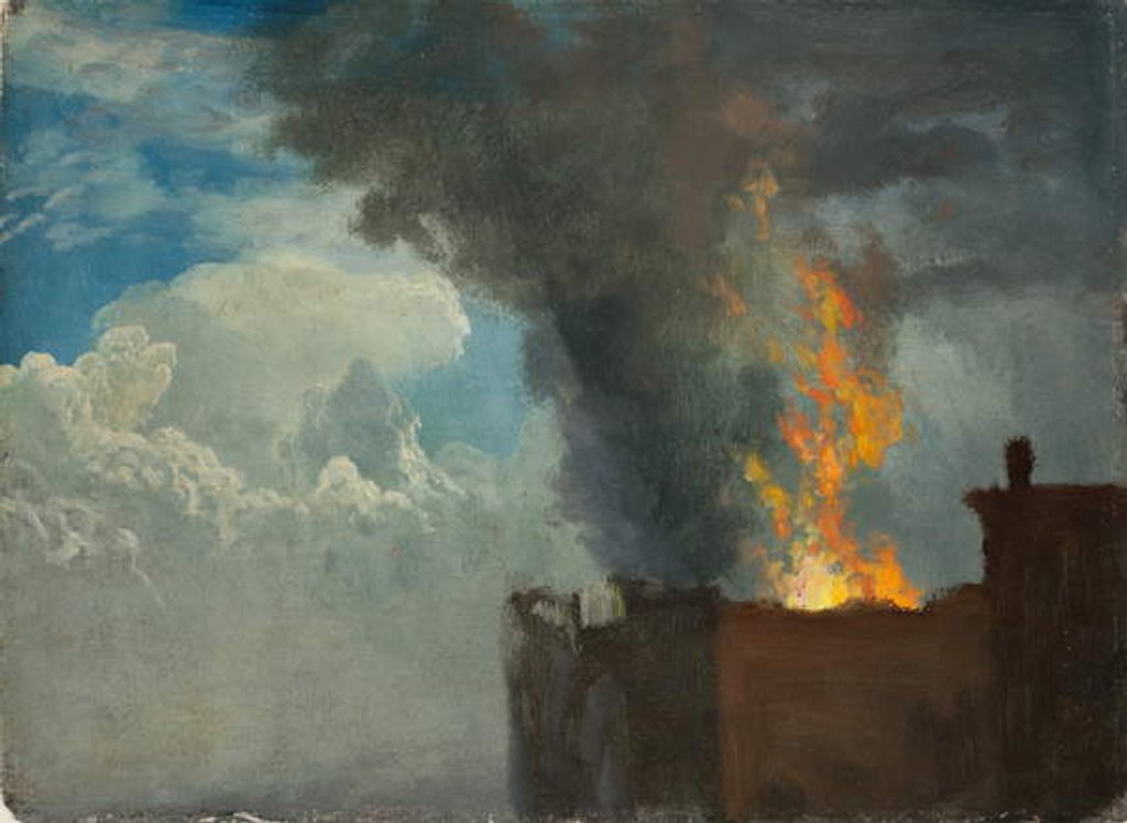 Detail of The Conflagration by Albert Bierstadt
