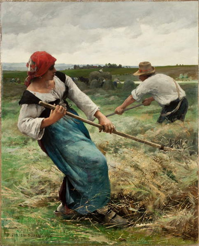 Detail of The Haymakers, 1888 by Julien Dupre