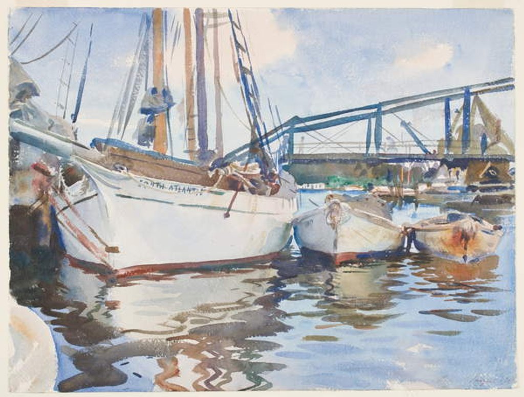 Detail of Boats at Anchor, 1917 by John Singer Sargent
