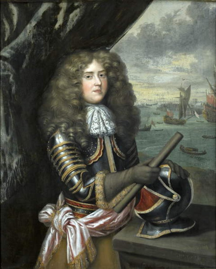 Detail of Possibly portrait of George Legge, First Baron Dartmouth, c.1674-78 by Henri Gascard