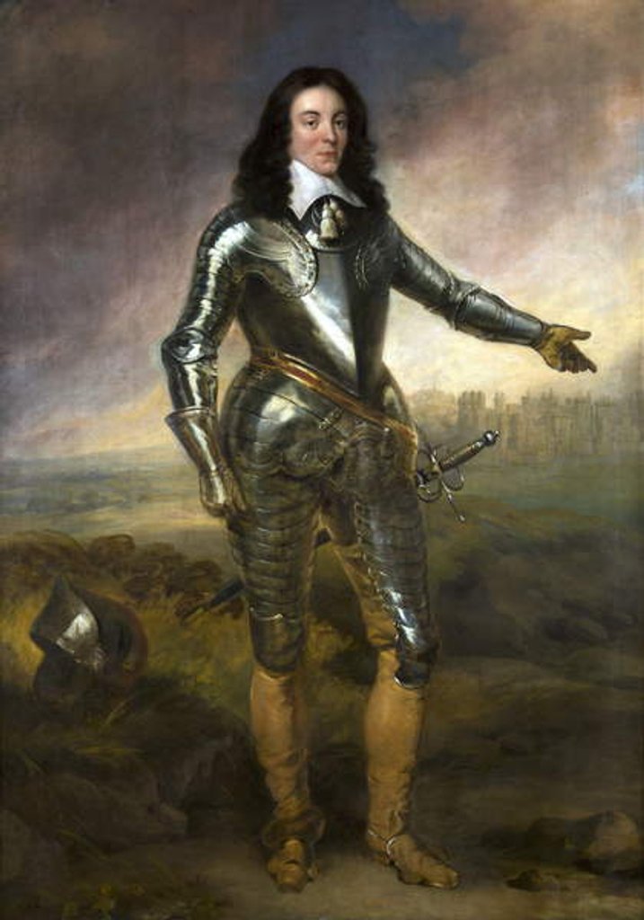 Detail of Portrait of 'Captain Poole' in Armour, before 1671 by Adriaen Hanneman
