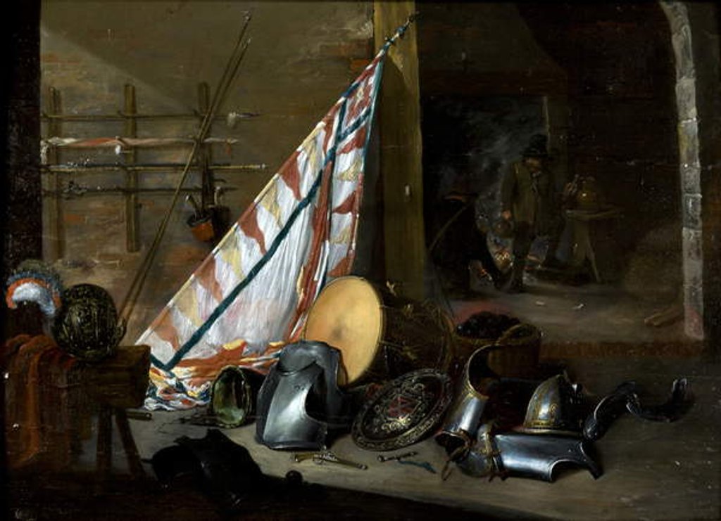Detail of Interior of an Armory, 1649 by David the Younger (style of) Teniers