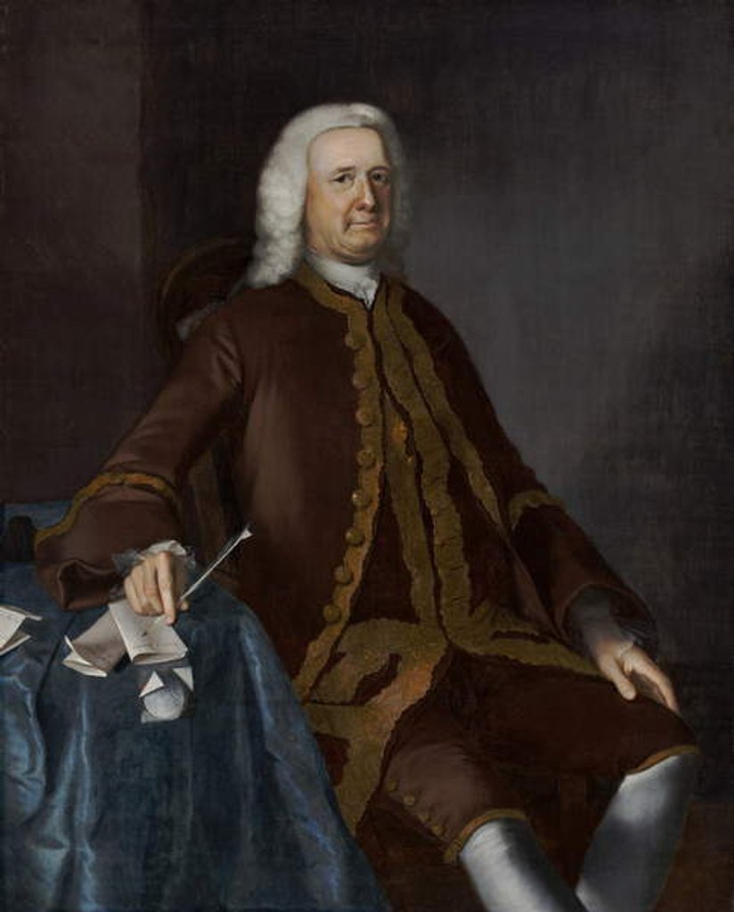 Detail of Colonel Theodore Atkinson, 1760 by Joseph Jonathan Blackburn