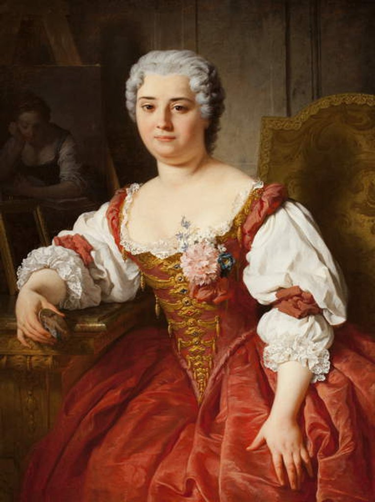 Detail of Maria Felice Tibaldi, 1739-49 by Pierre Subleyras