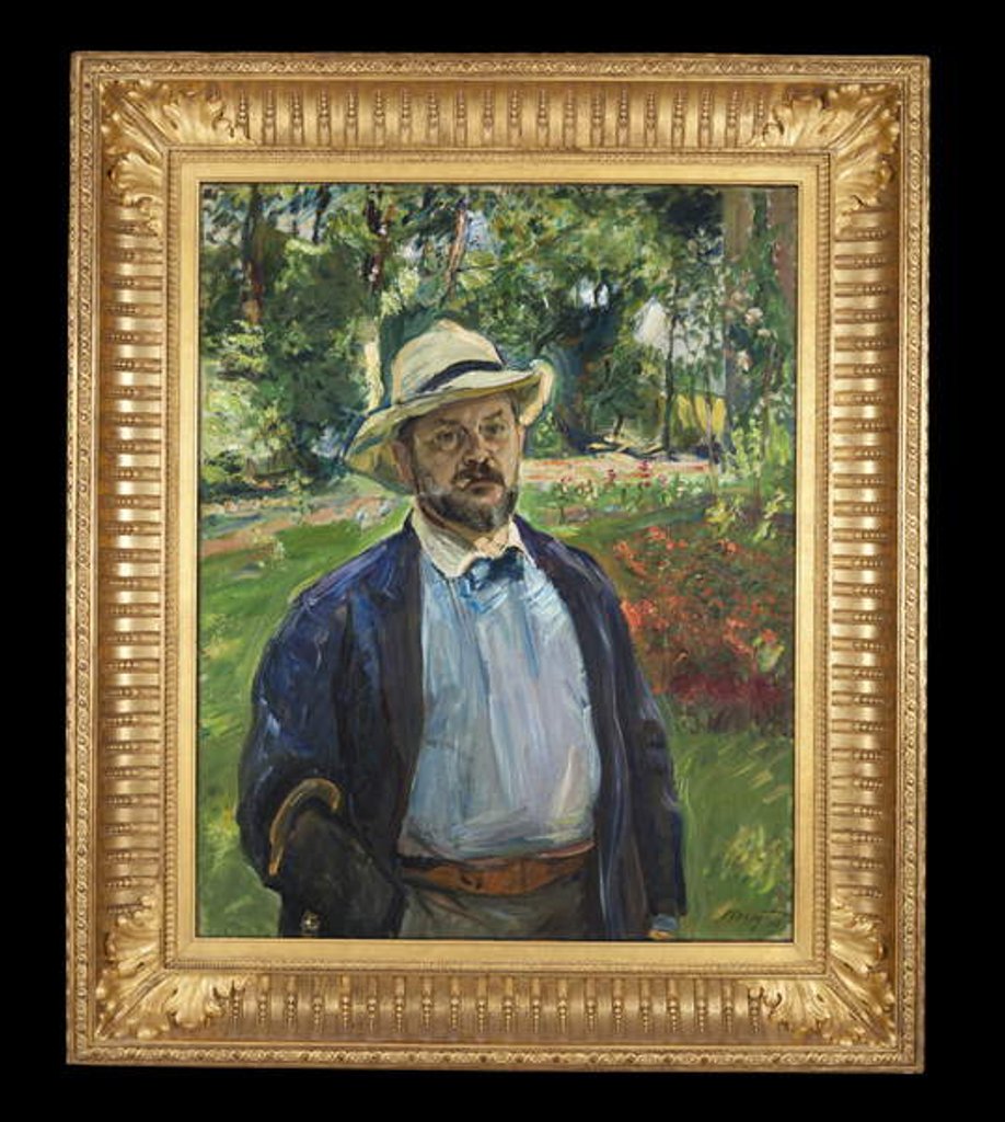 Detail of A Self-Portrait in the Garden at Godramstein, 1910 by Max Slevogt